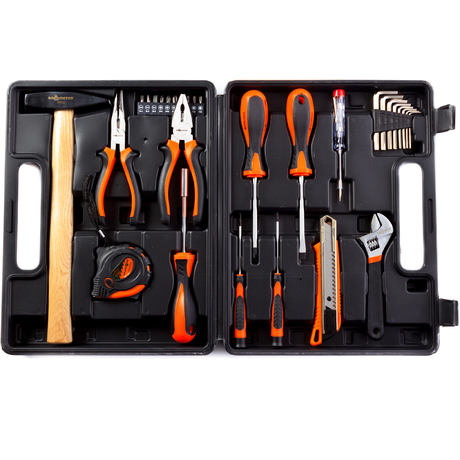 Набор домашнего мастера Квалитет 30 предметов в кейсе