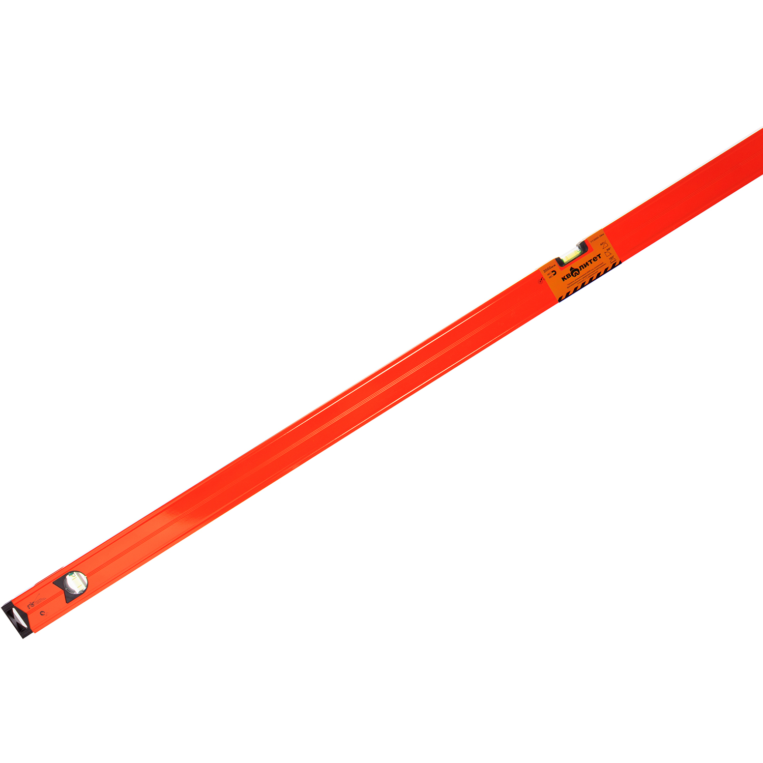 Уровень алюминиевый Квалитет усиленный магнитный 2000 мм 2 глазка + 1 зеркальный УУ-2000-3ФМ