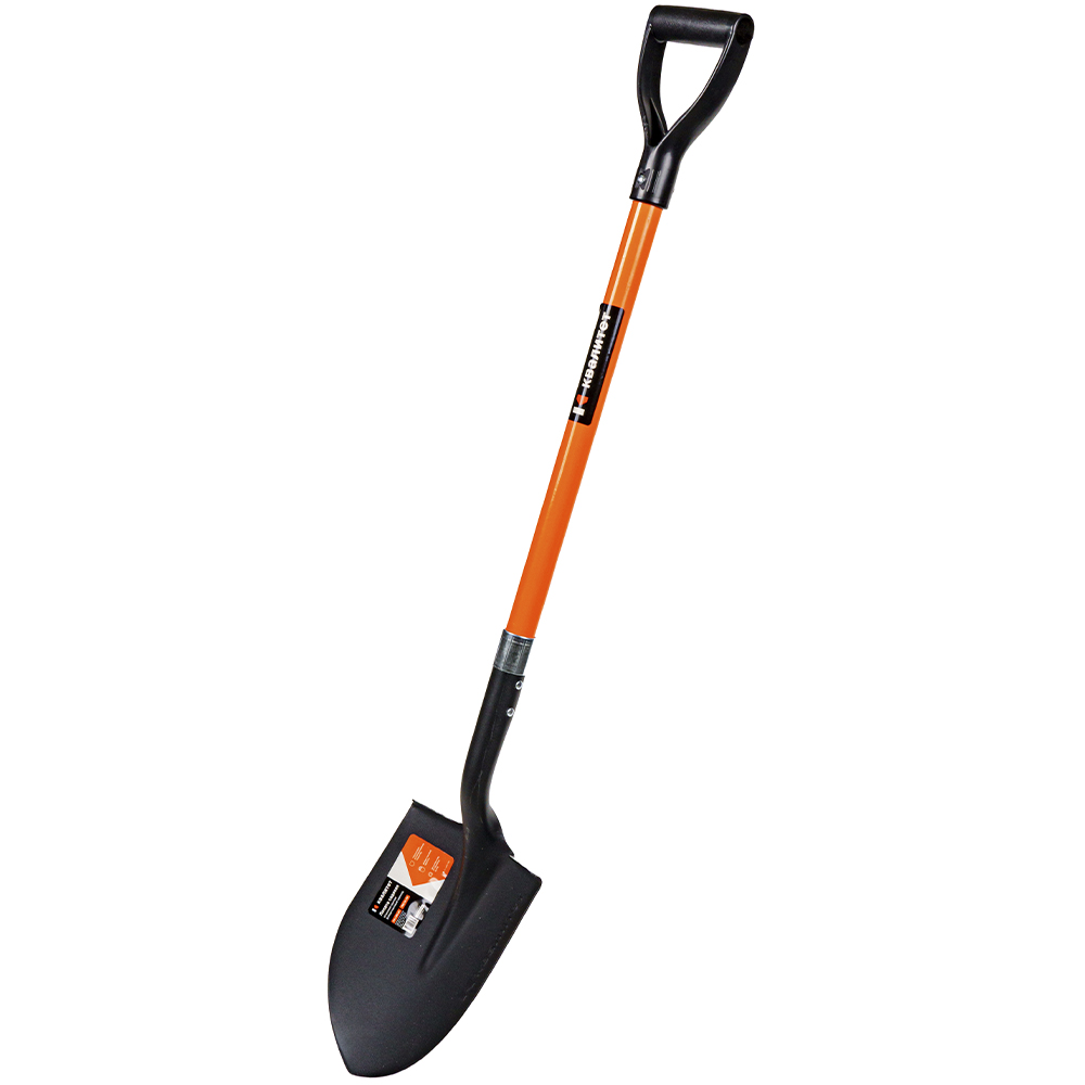 Лопата Квалитет садовая штыковая круглая фиберглассовый черенок ЛС-ШКФ-1150