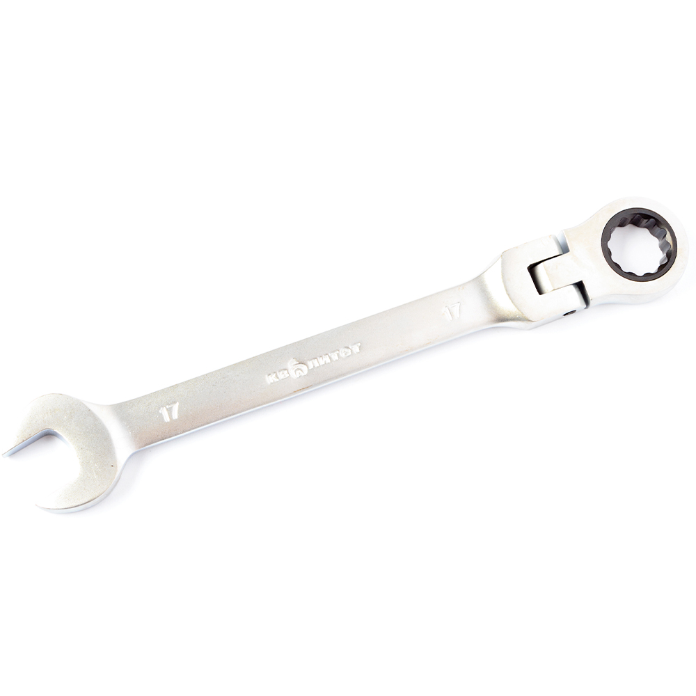 Ключ гаечный комбинированный с трещоткой Квалитет 17 мм ККТ-17Ш