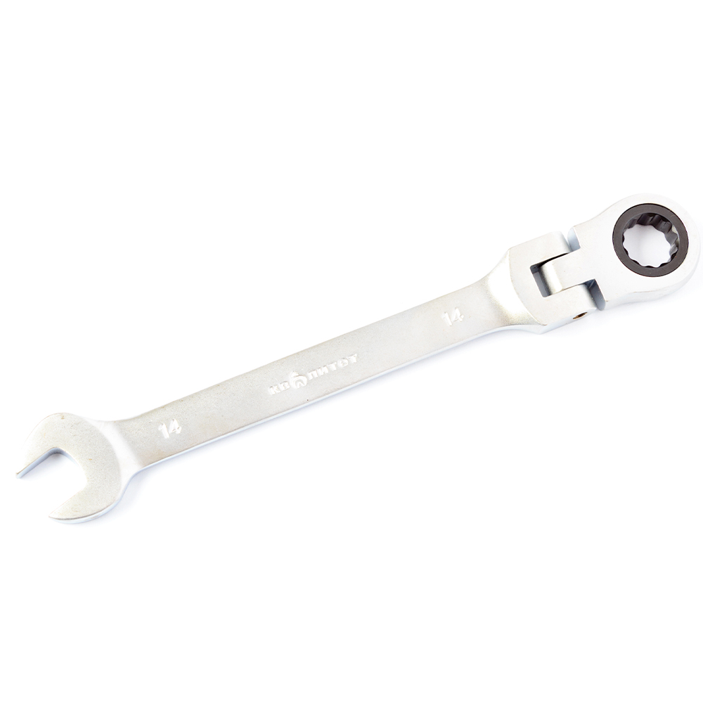 Ключ гаечный комбинированный с трещоткой Квалитет 14 мм ККТ-14Ш