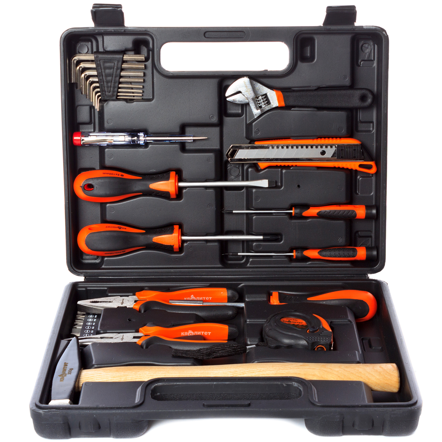 Набор домашнего мастера Квалитет 30 предметов в кейсе