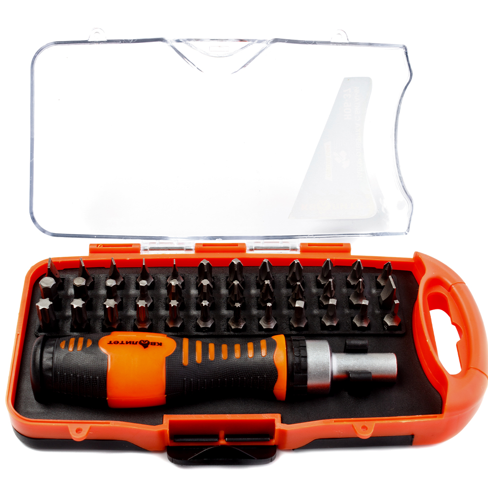 Набор отвертка с битами Квалитет 37 предметов