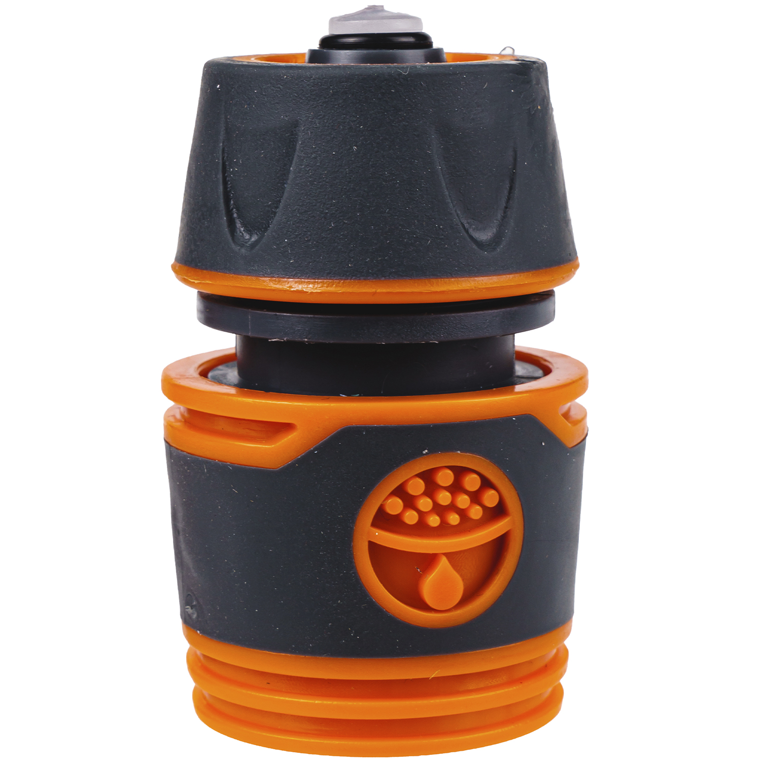 Соединитель быстросъемный с аквастопом Квалитет для шланга 1/2" СБ-12А