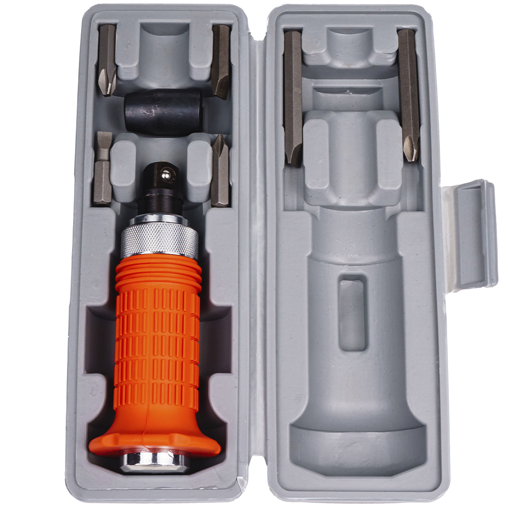 Отвертка ударная с битами Квалитет на 5/16" НОУ-7-516