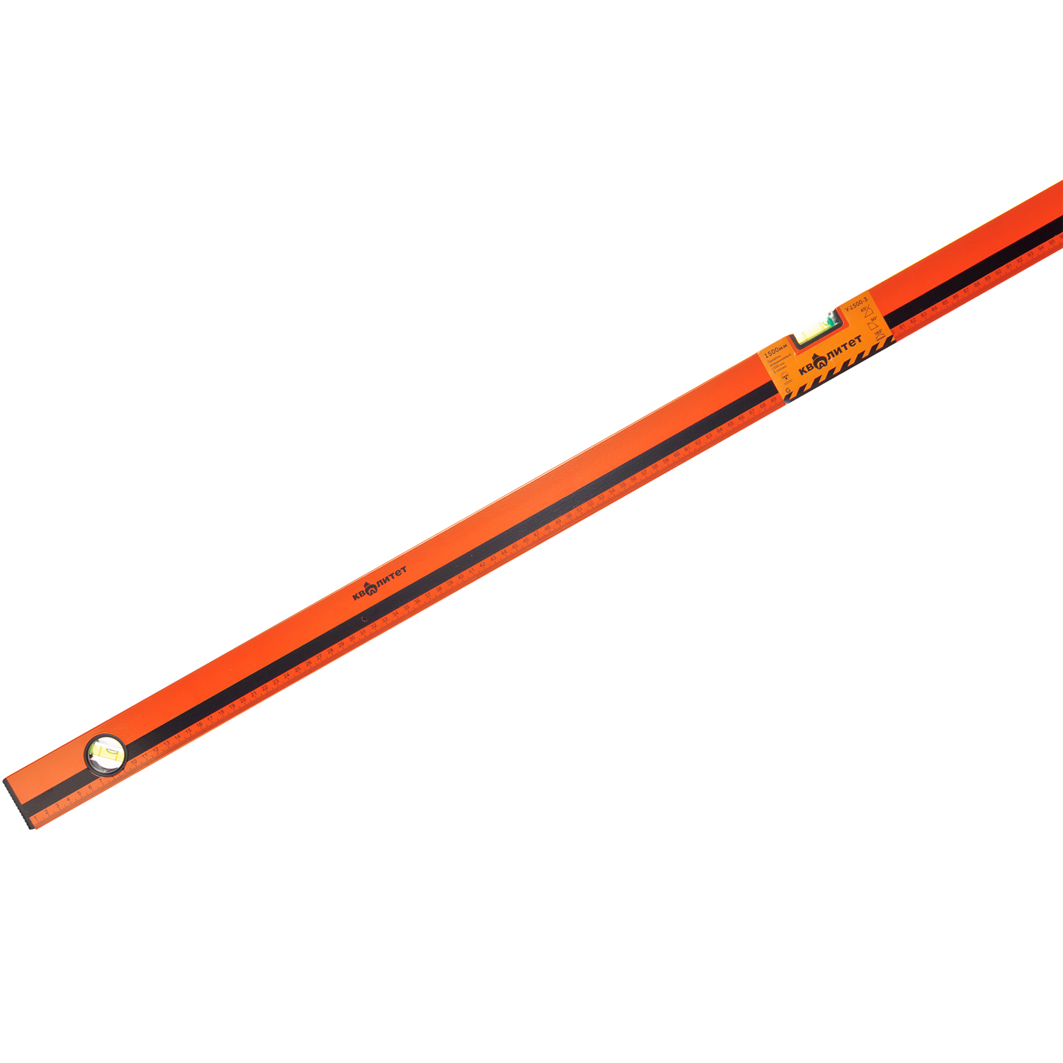 Уровень алюминиевый Квалитет 1500 мм 3 глазка У-1500-3