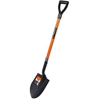 Лопата Квалитет садовая штыковая круглая фиберглассовый черенок ЛС-ШКФ-1150