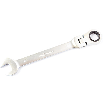 Ключ гаечный комбинированный с трещоткой Квалитет 17 мм ККТ-17Ш