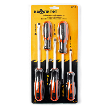 Набор отверток Квалитет 5 шт НО-5