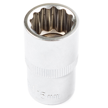 Головка торцевая Квалитет 12-гранная 1/2" 15 мм ГТ12-15-12